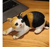 YIUNL Kawaii Lifelike Cat Plush Toys Simulation Cat Plush Doll Stuffed Animal Toys Room Decor for Kids Birthday Gift 32cm Colorful