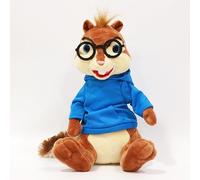 YIUNL Lovely Sitting Chipmunks Plush Toy Cute Sitting Chipmunks Alvin Simon Theodore Pillow Stuffed Dolls for Kids Gift 25cm Simon
