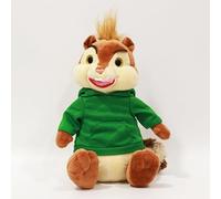 YIUNL Lovely Sitting Chipmunks Plush Toy Cute Sitting Chipmunks Alvin Simon Theodore Pillow Stuffed Dolls for Kids Gift 25cm Theodore