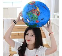 YIUNL Simulation Globe Plush Toys Creative Earth Plush Model Stuffed Soft Ball Doll Globe Pillow Kids Learning Toy Birthday Gift 31cm Blue