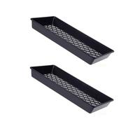 YIUPEDRFG 2pcs Seedling Tray Lightweight Wear-Resistant Portable Growing Trays Mesh Bottom Seeds Basin Seedlings Box for Microgreens