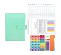 YIUPEDRFG A6 Budget Binder with Zipper Envelopes Organization with Durable PU Leather for Comprehensive Budget Management Notebook Binder Organizer Planner