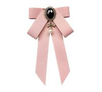 YIUPEDRFG Charming Women Bowtie Brooch Accessory Match For Dresses Skirts And Professional Outfits Easy To .Size18cmx11cm/7.09inch X 4.33inch. Bow Tie Features Pin On Back, Pink