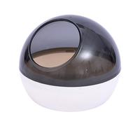 YIUPEDRFG Chinchilla Hamster Bathroom Sand Box Transparent Container Amazing Durable Bath Container Enjoy Watching Pets Play Small Animal Sand Bath Box Gerbils Room Cage, gray, 15.5x12cm