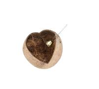 YIUPEDRFG Coconut Bird Nest Hut Provide Safe Environment Breeding Small Birds And Nesting Comfort Novel In Shape Coconut Shell Bird Nest Birds Fiber Shell, with shred, 13x13cm