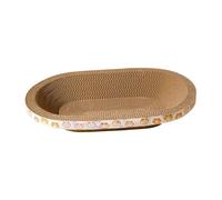 YIUPEDRFG Corrugated Cat Scratch Pad Lounger Lounge Bed Protector Scratcher Bowl Cats Can Lie Down On Pad Like Bed Or Couch Cat Scratch Sleeping Scratcher Bowl Nest, brown, Large