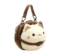 YIUPEDRFG Cute Cat Plush Bag Crossbody Bag Unique Stuffed Animals Shoulder Purse Handbag How To Travel Light Makeup Pouch Cute Cat Plush For Women Ladies Handbag, Style A