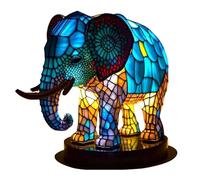 YIUPEDRFG Decorative Animal Night Light for Various Occasions Stylish and Practical Resin Animals Shape Nightstand Lamp Table Lamp, Magic Elephant