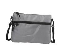 YIUPEDRFG Double Layer Pocket Portable Pouch Handbag Versatile Men Crossbody Purse Outdoor Camping And Daily Work Casual Adjustable Shoulder Strap Crossbody Purse, Gray, 26x19cm