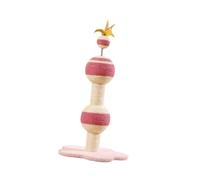 YIUPEDRFG Durable Cat Scratching Tree With Bell Sisal Vertical Interactive Play Smaller Cats Indoors Cat Scratching Post Is Crafted Sisal Posts With Bell Interactive Play