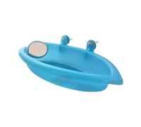 YIUPEDRFG Durable Construction Bird Water Bath Tub Multifunctional Easy To For Small Birds Convenient And Practical Plastic Mirror, Double-sided mirror