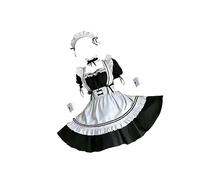 YIUPEDRFG Elegant Vintage Lolita Maid Costume Dress Japanese Anime Maid Outfit, L, 1Set