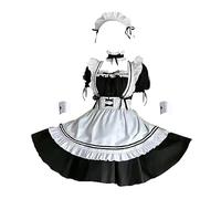 YIUPEDRFG Elegant Vintage Lolita Maid Costume Dress Japanese Anime Maid Outfit, S, 1Set
