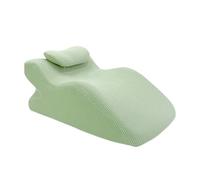 YIUPEDRFG Ergonomic Face Down Pillow Comfortable Pillow For Prone Slee Position Comfort Bed Wedge With Neck Support When Slee On Stomach Home Massage Headrest For Reading, Green