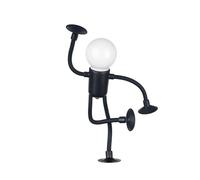 YIUPEDRFG Flexible Athlete Designs Night Light Enjoy Funny Sportsman Shapes with Suction Cup Just Press Lightly to Turn On, Black