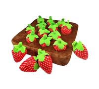YIUPEDRFG Garden Strawberry Plush Toy Pull Out Strawberry Provides Engaging Experience With Fun Shape And Comfortable Fabric For Pet Joy Dog Snuffle Toy Soft Plush Game