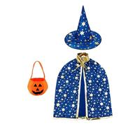 YIUPEDRFG Halloween Witch Costume Set Includes Accessories Like Witch Hat Cloak Designed For Boys Girls To Enjoy Fun Festivities Halloween Costume Set For Kids Boys Girls