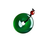 YIUPEDRFG Natural And Exquisite Cats Eye Green Jade Pendant For Women And Men Symbolizes All Good Thing Stone Jade Necklace