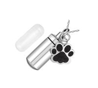 YIUPEDRFG Pet Ash Urn Holder Keepsake Services Pet Urn Premium Steel Cremation Remembrance Container Provides Lasting Memorial Ash Urns Cremation Urns Remembrance Container, pendant, 2.8x1.1cm
