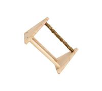YIUPEDRFG Platform Bird Cage Branch Perch Accessories Fostering Healthy Relationships Between Birds During Play Together Tabletop Play Stand Training Perch Playground, without cup, 22.4x13.5x14.3cm