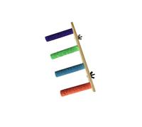 YIUPEDRFG Portable Suction Cup Parrot Stand Offers Easy Installation Securely Attaching To Is Bird Playtime Climbing Hanging Bird Toy Parakeet Bath Perch Toy, colorful, 4 tier