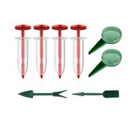 YIUPEDRFG Practical Mini Spreader Set Featuring 4 Spreaders 2 Discs And 2 Long Transplanters For Easy Gardening Sowing And Transplanting Gardening Vegetables Flowers Gardener Practical