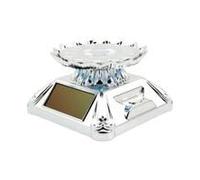 YIUPEDRFG Solar Showcase LED Light Shape Box Ring Box Enhanced By 360 Rotating Turntable Exhibitors Exhibitions Solar Charging LED Illuminated Display Stand, type+2