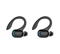 YIUPEDRFG Sweatproof Bluetooth 2 Surround Sound Headphone Ear Hook for Cycling Gym Noise Cancelling, Black, 2Set