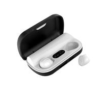 YIUPEDRFG True Wireless Earbuds with Charging Case Sweatproof Sports Earphones for Gaming Laptop, White, 1Set