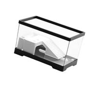 YIUPEDRFG Turtle Tank Terrapin Tank Terrarium With Dedicated Feeding Area Making Easy To Care For Turtles Dining Terrapin Terrarium Amphibians Tortoises Case , Black , M