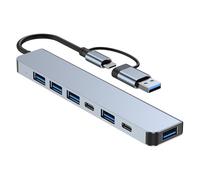 YIUPEDRFG USB C Hub Multiport USB 0 0 Connections With 5Gbps Data Transfer Speed Excellent For Home Office And Travel Purposes Type C Adapter Converter 5W Charging Port Travel