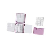 YIUPEDRFG Watercolor Palette Empty with Lid Travel Mini Compact Excellent Addition to Any Artist S Creative Arsenal Paint Palette Tray Acrylic Painting Professional, Pink, 7.3x7x2.5cm