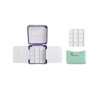 YIUPEDRFG Watercolor Palette Empty with Lid Travel Mini Compact Excellent Addition to Any Artist S Creative Arsenal Paint Palette Tray Acrylic Painting Professional, Violet, 7.3x7x2.5cm