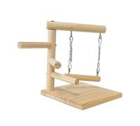 YIUPEDRFG Wooden Perch Playstand Platform For Parrots Features Rough Surfaces Safe Eco Friendly Wood For Active Birds Parrot Play Stand Perch Gym Small Medium Bird, Style B