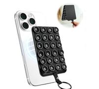 YIUS Magnetic Suction Phone Mount for MagSafe Case, Removable Sticky Phone Grip Holder for Hands-Free Makeup/Selfie/Live Streaming/Vlog for TikTok & Instagram Influencer/Creator (Metal Black)