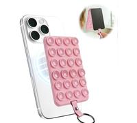 YIUS Magnetic Suction Phone Mount for MagSafe Case, Removable Sticky Phone Grip Holder for Hands-Free Makeup/Selfie/Live Streaming/Vlog for TikTok & Instagram Influencer/Creator (Rose Gold)