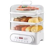 Yiustldd 35L Vegetable Steamer, 3 Tier Detachable Steamer with 12H reservation for Vegetables, Meats, fish