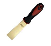 Yiustldd Brass Putty Knife, 1.5Mm Thick Paint Scraper with Rubber Handle, Drywall Knife Scraper Tool for Wood, Wallpaper Scraper,30mm