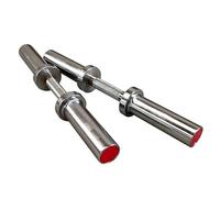 Yiustldd Olympic Dumbbell Bar Set, Solid Steel Weight Lifting Dumbbell Bar with Spring Collars for 2Inch Olympic Weight Plates, Strength Training