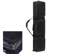 Yiustldd Padded Waterproof Ski Bags with Wheels for Air Travel, Large Capacity Snowboard Bag with 3 Pockets Can Hold Double Skis Up to 175 Cm,E,165x36cm