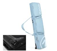 Yiustldd Ski Bags with Wheels for Air Travel, High Capacity Waterproof Padded Snowboard Bag Fits 2 Sets of Skis, Store & Transport Up to 165 Cm,Blue,155x36cm