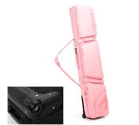 Yiustldd Ski Bags with Wheels for Air Travel, High Capacity Waterproof Padded Snowboard Bag Fits 2 Sets of Skis, Store & Transport Up to 165 Cm,Pink,155x36cm