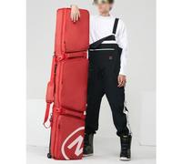 Yiustldd Ski Bags with Wheels for Air Travel, Waterproof Padded Snowboard Bag Suitable for 1 Board Or 2 Sets of Skis, Length Up to 165 Cm,165x36cm