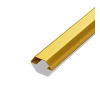 Yiustldd Square Wire Trunking, Floor Cable Cover, Cable Concealer for Ceiling, Corner, Floor, Perforated Installation, 1M,Gold,2