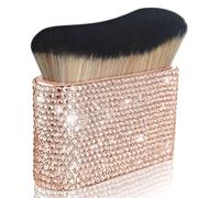 Yivaiks Self Tanning Brush Bling Kabuki with Rhinestones Large Thick Thick Body Makeup Brushes Broad Tip for Flawless Legs Makeup (Cu Bronzer