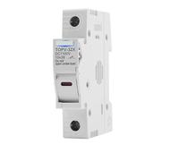 YIVELYYZG 1P 2P DC Fuse Holder 10 * 38mm High Voltage Solar PV 1100V TOPV-30 Base Photovoltaic System Protection Protector GpV 1Pcs(1P With LED,20A)