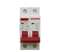 YIVELYYZG DC 1000V Solar Mini Circuit Breaker Overload Protection Switch 6A/10A/16A/20A/25A/32A/40A/50A/63A 2P DC1000V Photovoltaic MCB PV 1Pcs(32A)