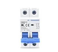 YIVELYYZG TOB7Z-63 2P DC 1000V Solar Mini Circuit Breaker 3A 6A 10A 16A 20A 25A 32A 40A 50A 63A MCB for PV System 1Pcs(6 Years)
