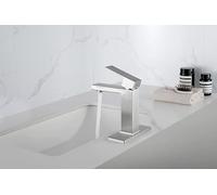 YIVELYYZG Upgrade Your Bathroom with Waterfall Spout Bathroom Faucet Single Handle Design for Easy Temperature Control Stylish Finish