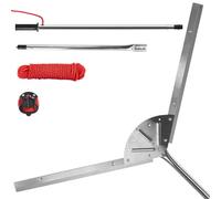 YIVIKPE 37" Heavy Duty Lake Weed Cutter & Pond Rake | 3 Adjustable Cutting Angles | 30ft Reinforced Rope | Sharp Stainless Steel Blades | Aquatic Plant Tool for Cattail, Reed, Algae & Weeds